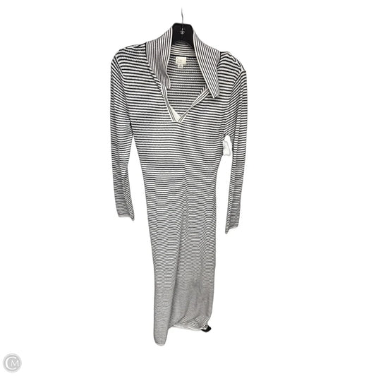 Dress Casual Maxi By A New Day In Black & White, Size: M