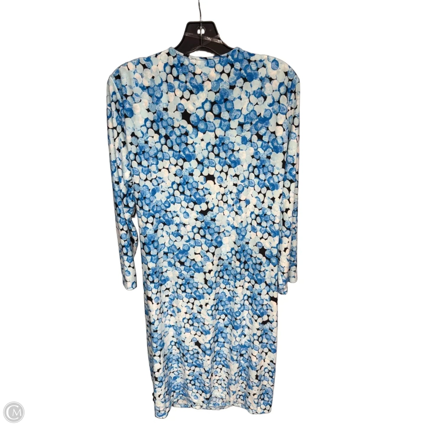 Dress Casual Midi By Black Label In Blue & White, Size: 18