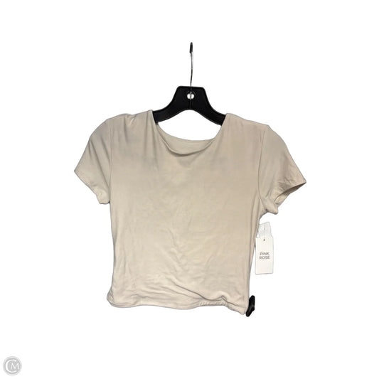 Top Sleeveless Basic By Pink Rose In Beige, Size: M