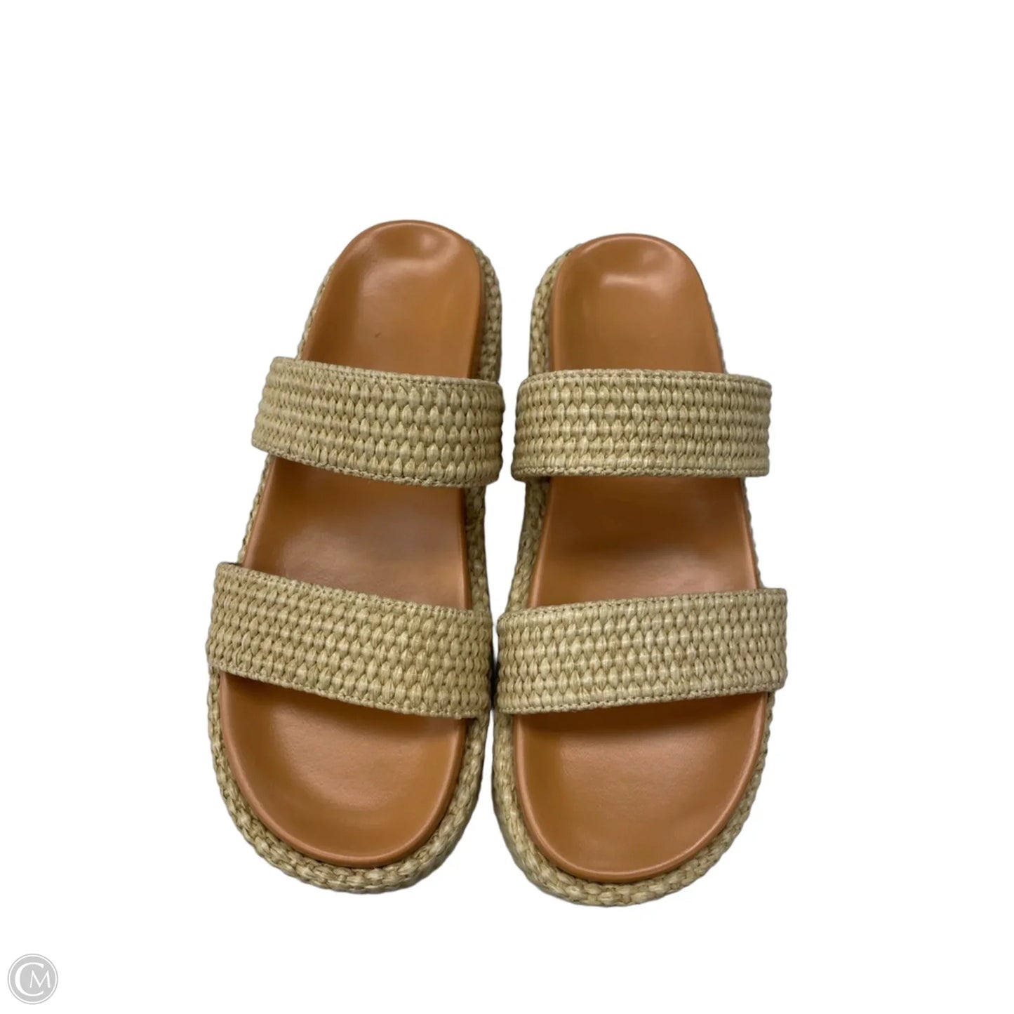 Sandals Flats By Clothes Mentor In Tan, Size: 7