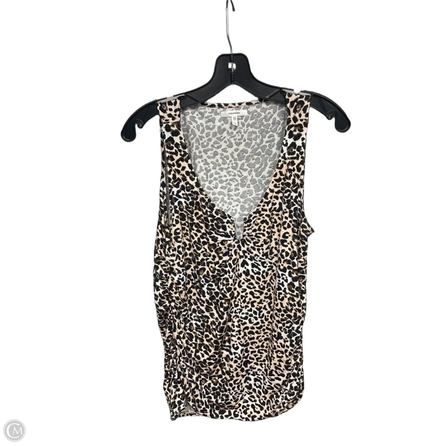 Top Sleeveless By Maurices In Animal Print, Size: L