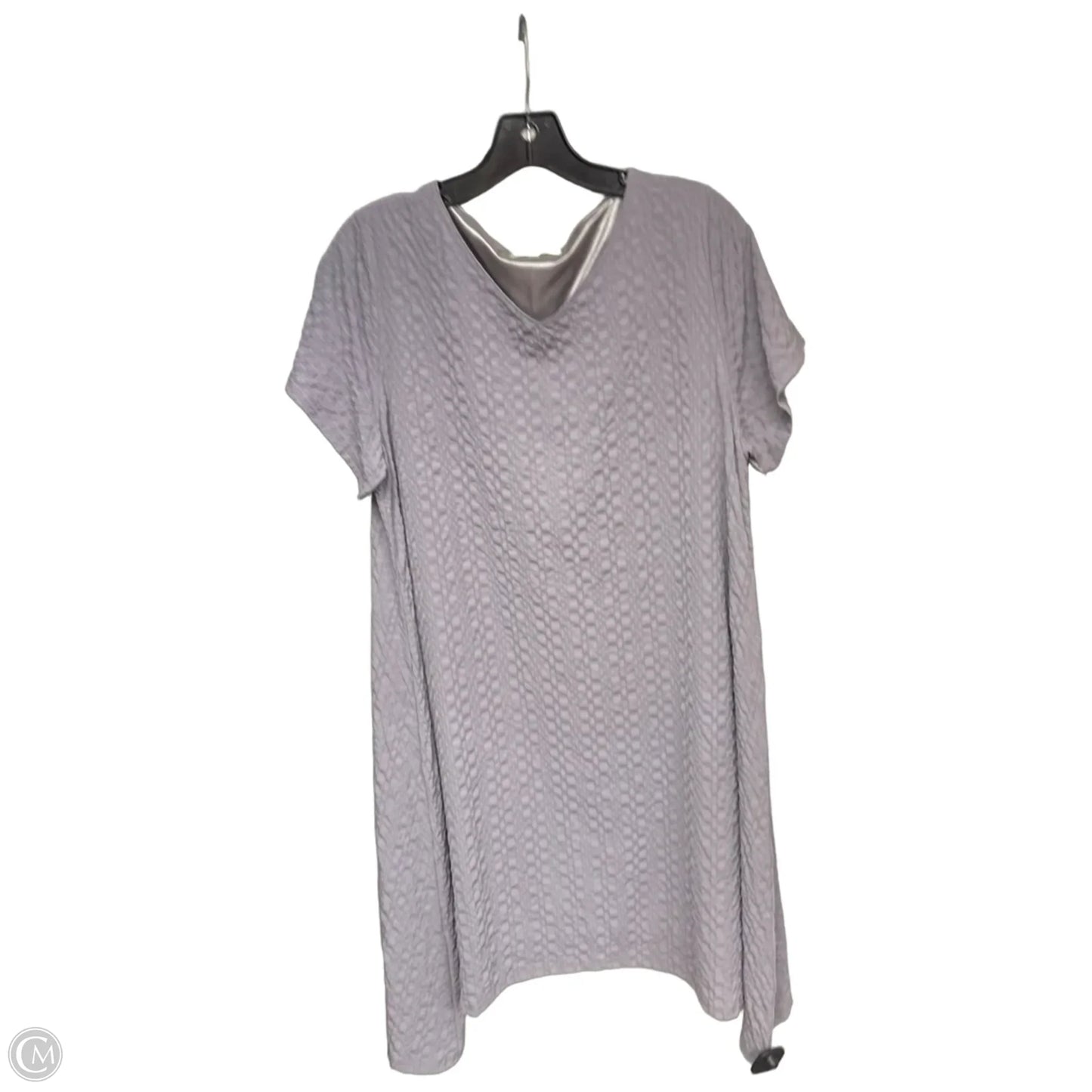 Dress Casual Midi By Clothes Mentor In Grey, Size: L