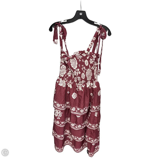 Dress Casual Midi By Francesca’s In Floral Print, Size: M