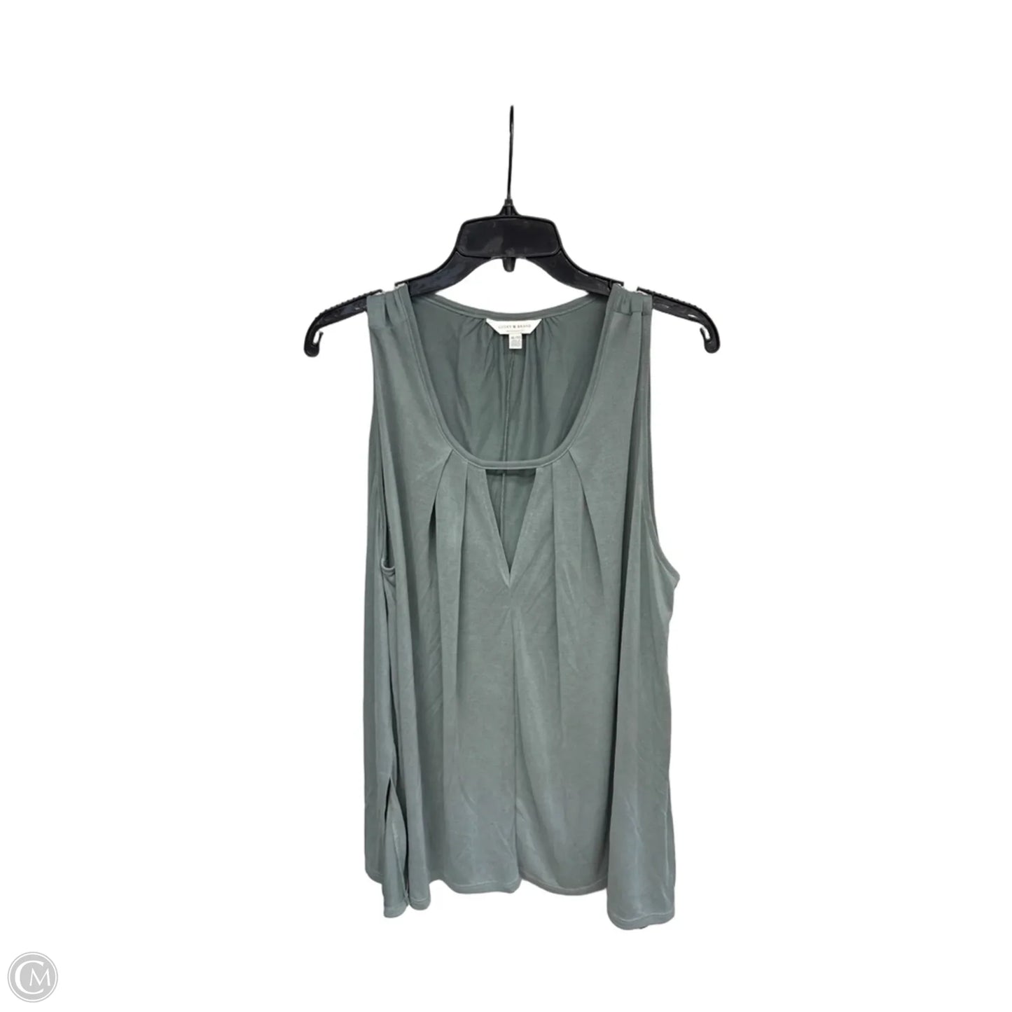 Top Sleeveless By Lucky Brand In Green, Size: Xl