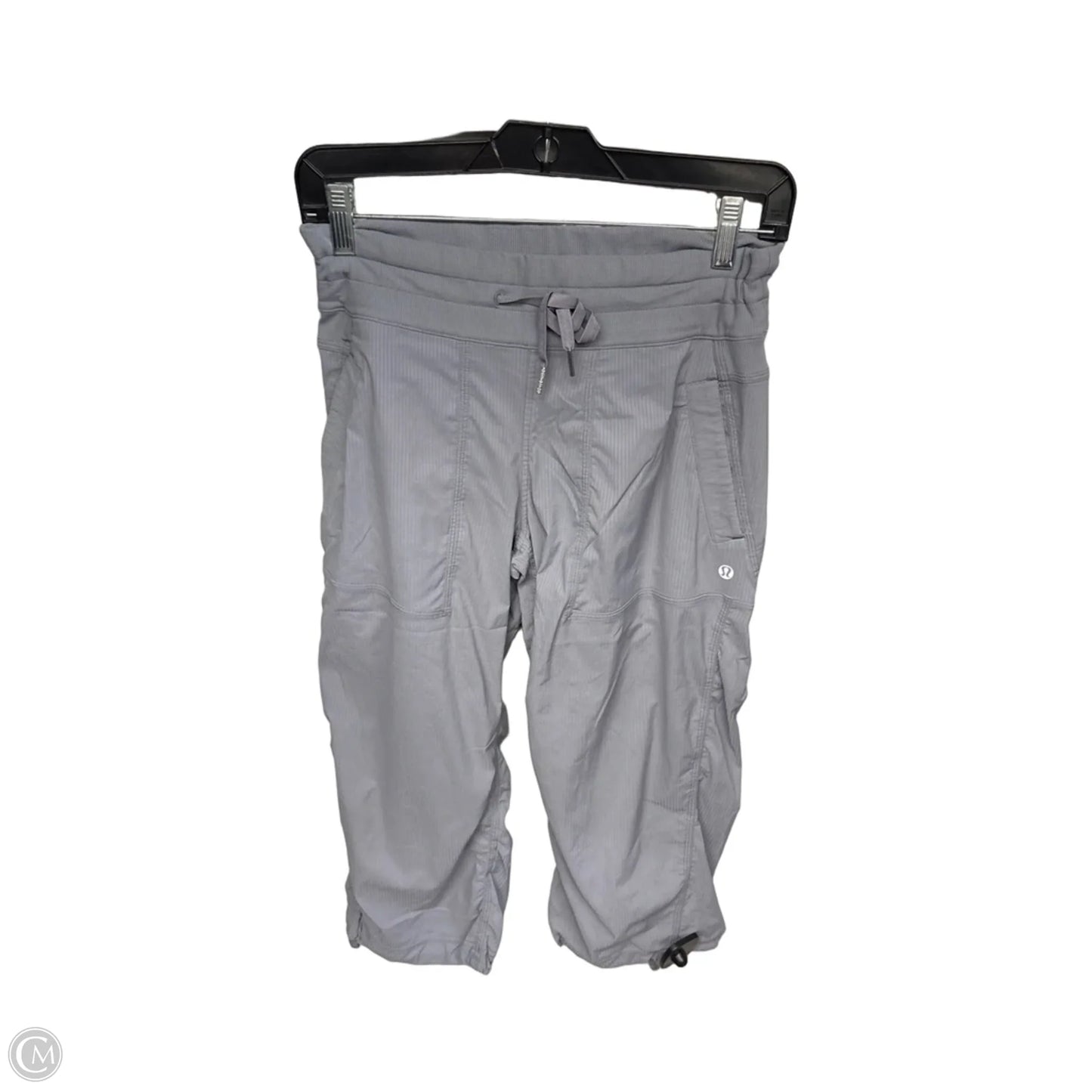Athletic Capris By Lululemon In Grey, Size: 6