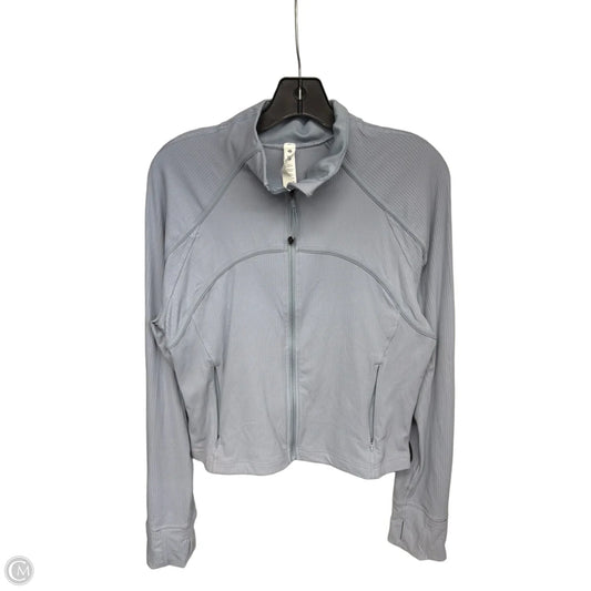 Athletic Jacket By Lululemon In Blue, Size: 14