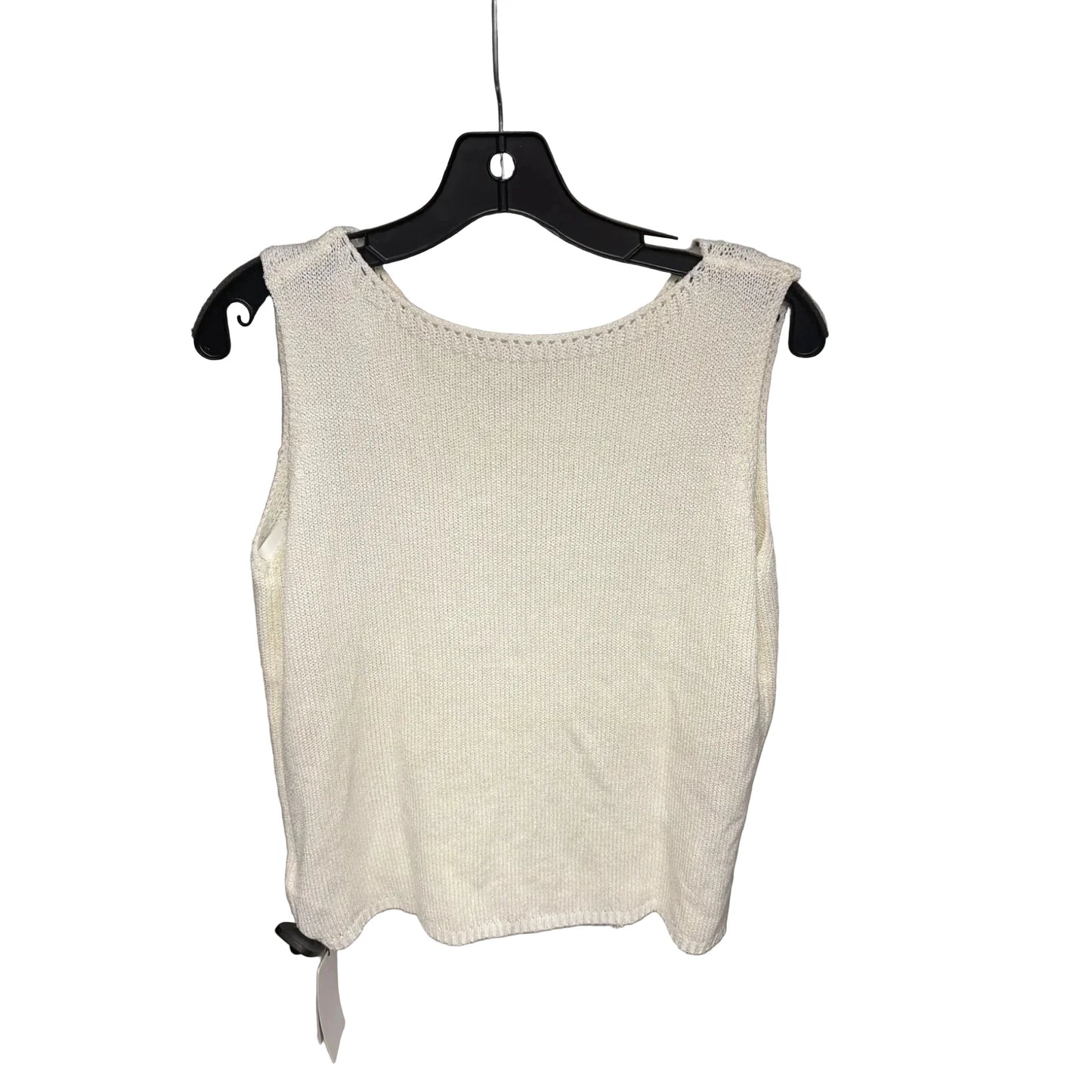 Top Sleeveless By Dazy In Cream, Size: M
