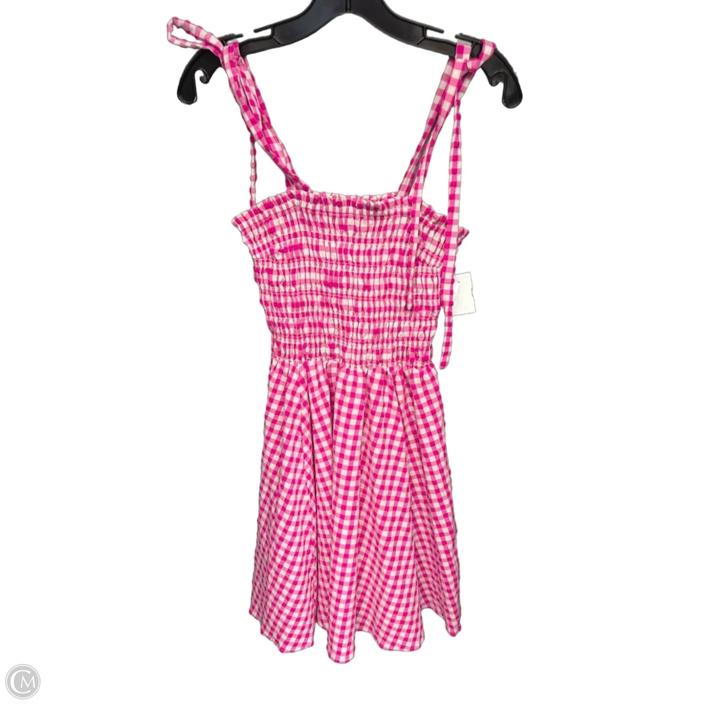 Dress Casual Short By Angie In Pink & White, Size: S