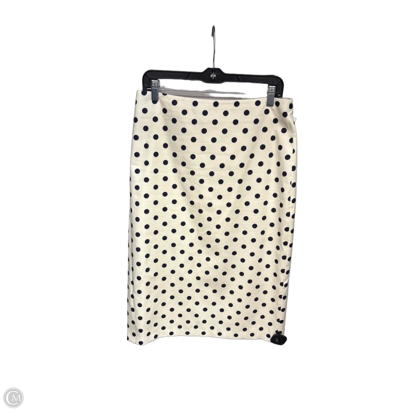 Skirt Midi By Zara In Blue & Cream, Size: L
