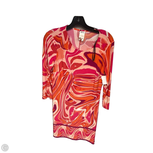 Dress Casual Short By Clothes Mentor In Orange & Pink, Size: 4