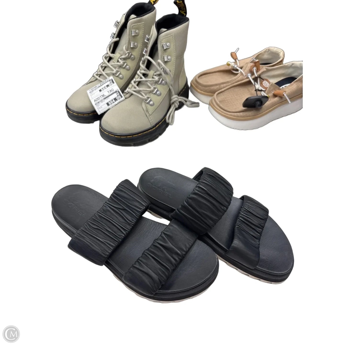 Sandals Flats By Sorel In Black, Size: 8