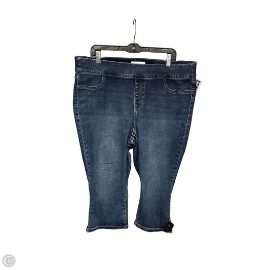 Capris By Lane Bryant In Blue Denim, Size: 18