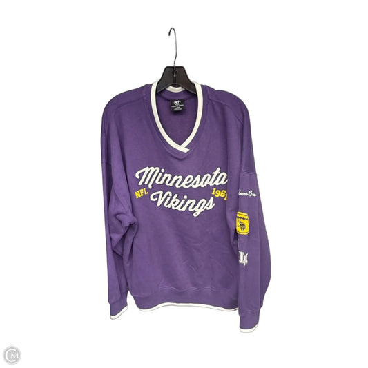 Athletic Sweatshirt Crewneck By Stoney Clover Lane In Purple, Size: L