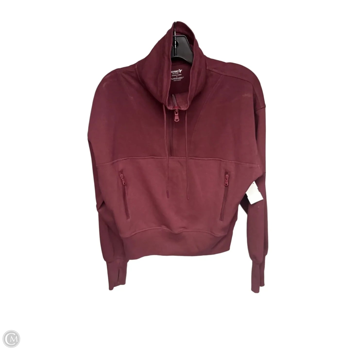 Athletic Sweatshirt Collar By Old Navy In Red, Size: S