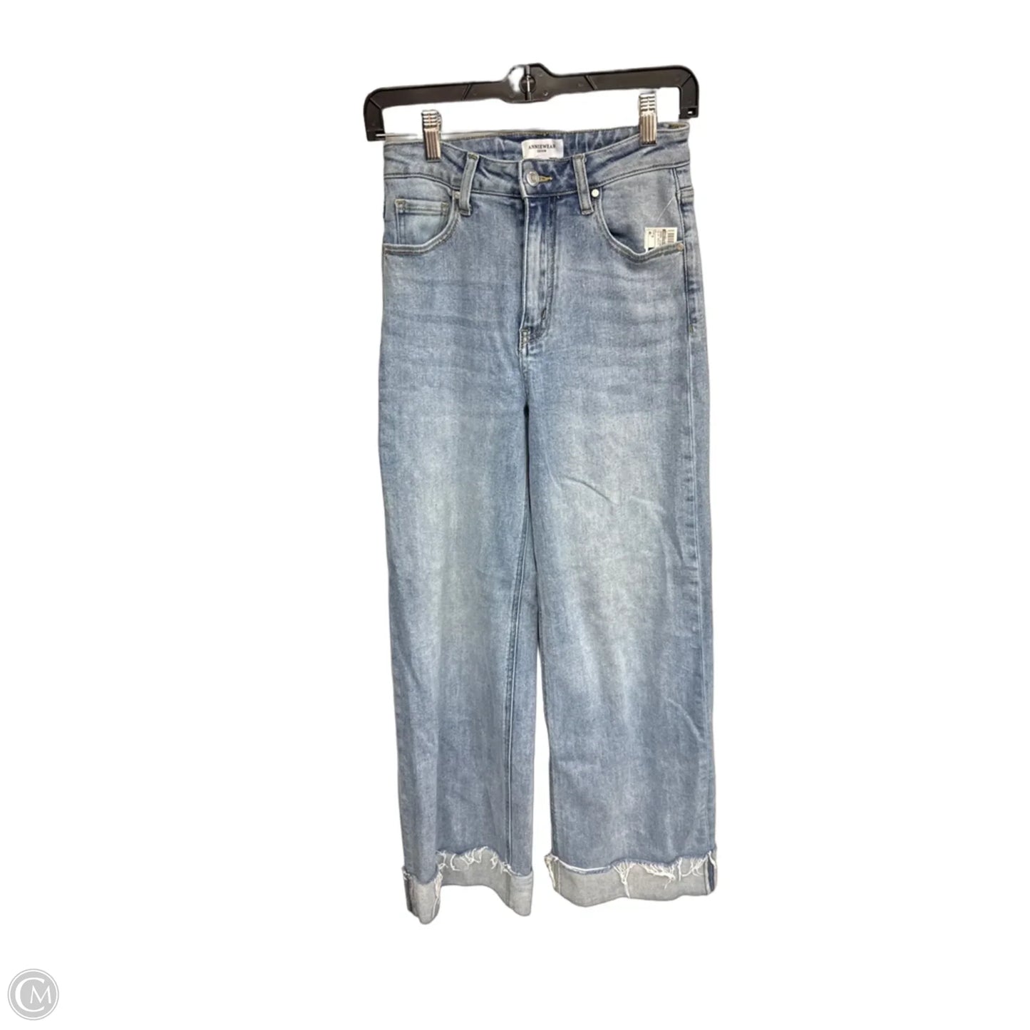 Jeans Wide Leg By Anniewear In Blue Denim, Size: S