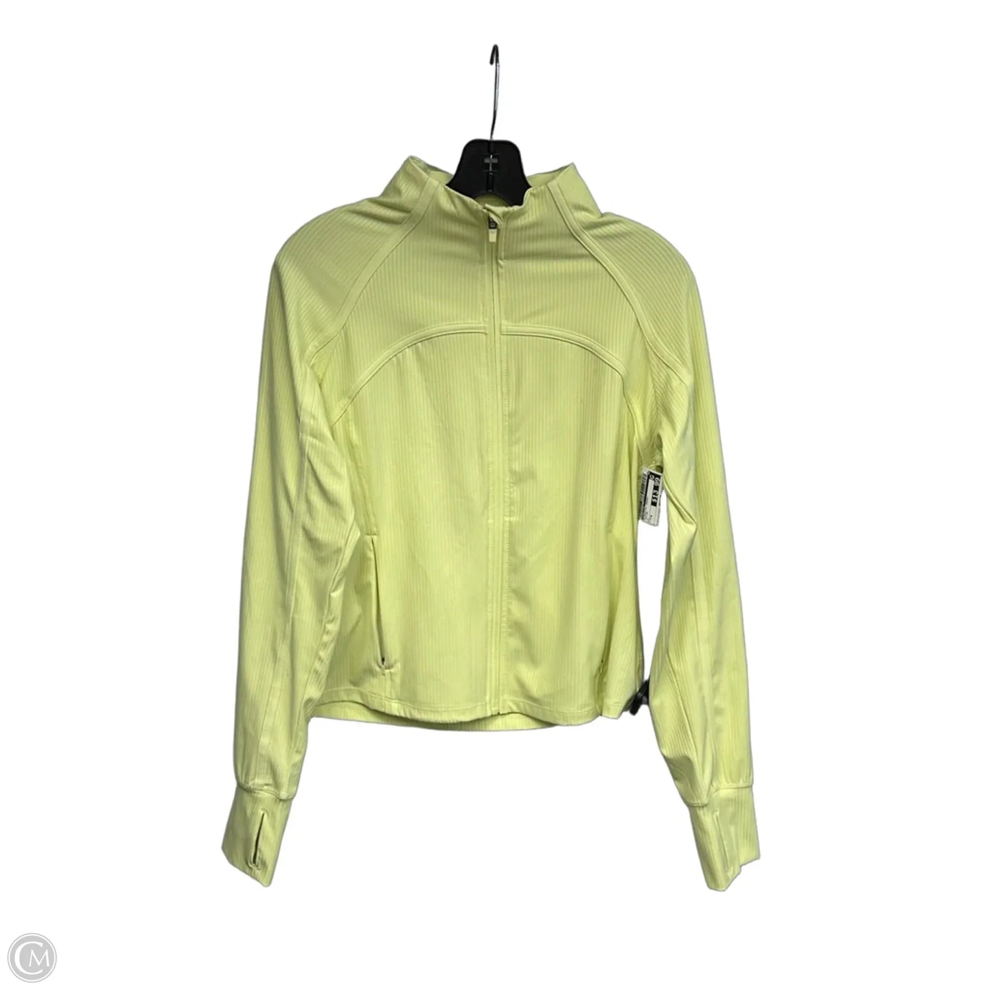 Athletic Jacket By Danskin In Yellow, Size: M