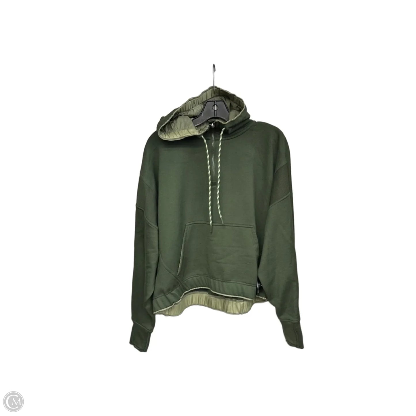 Athletic Sweatshirt Hoodie By Athleta In Green, Size: M