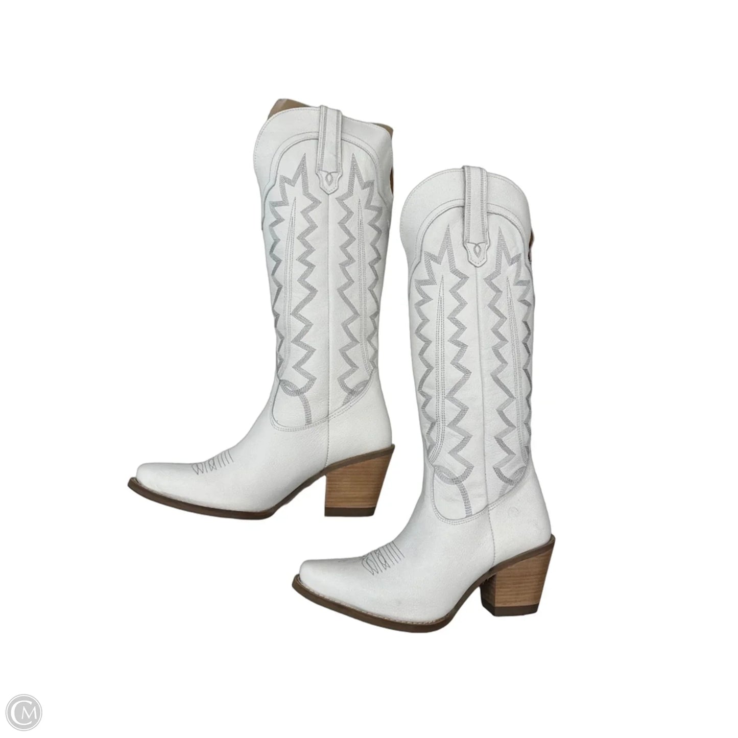 Boots Western By Dingo In White, Size: 7.5