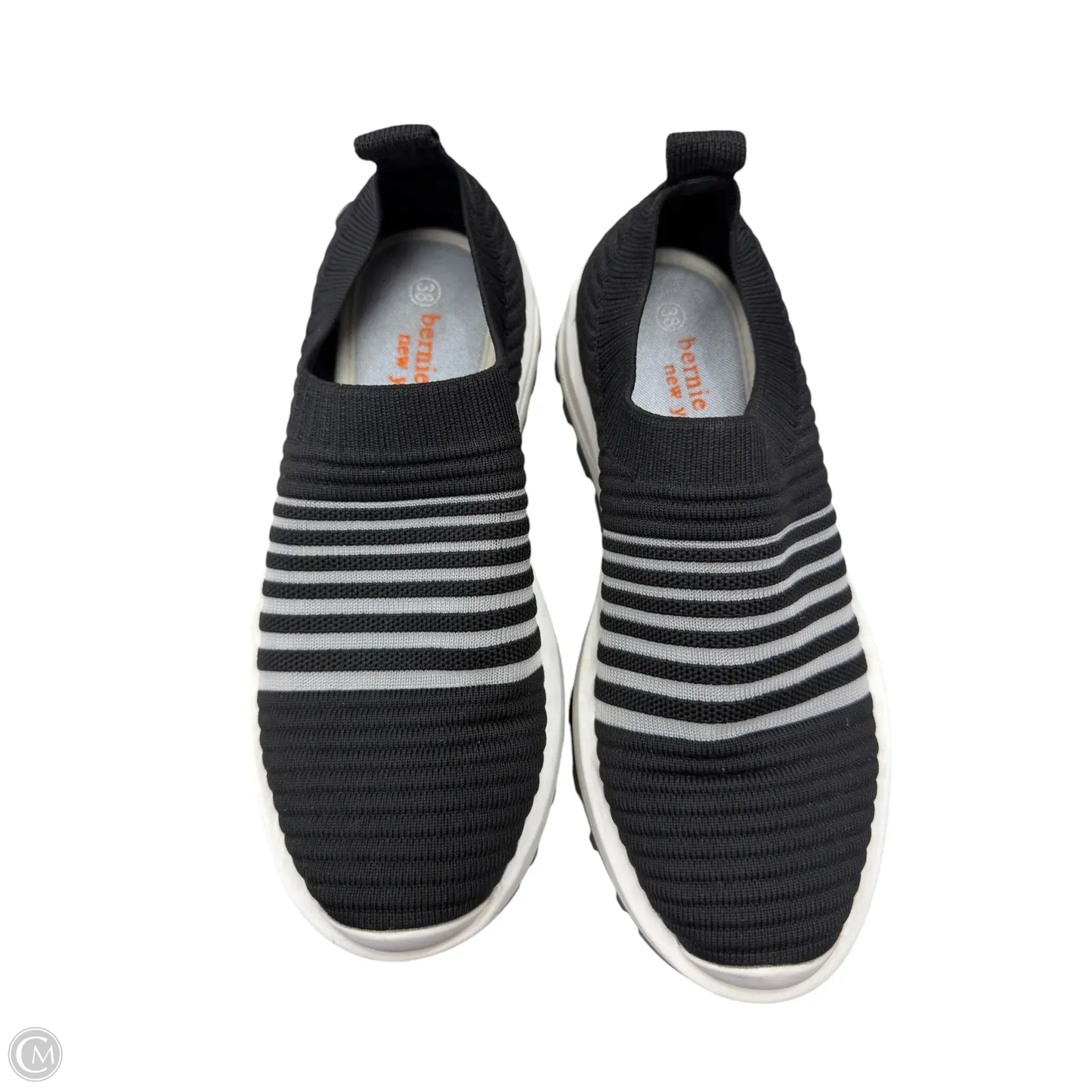 Shoes Sneakers By Bernie Mev In Black & White, Size: 8