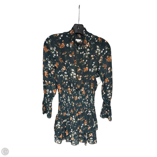Dress Casual Short By Clothes Mentor In Green & Orange, Size: 2