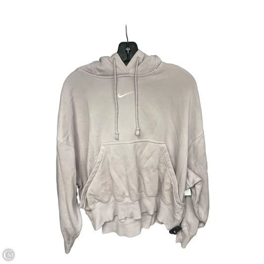 Sweatshirt Hoodie By Nike In Purple, Size: S