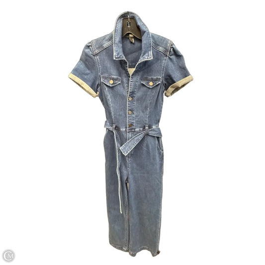 Jumpsuit By Paige In Blue Denim, Size: 2