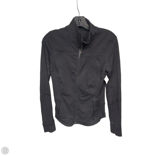 Athletic Jacket By Lululemon In Black, Size: 6