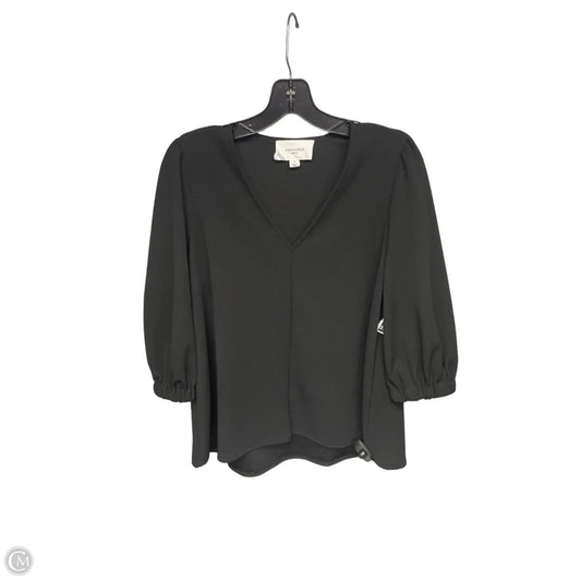 Top 3/4 Sleeve By Pomander Place In Black, Size: S