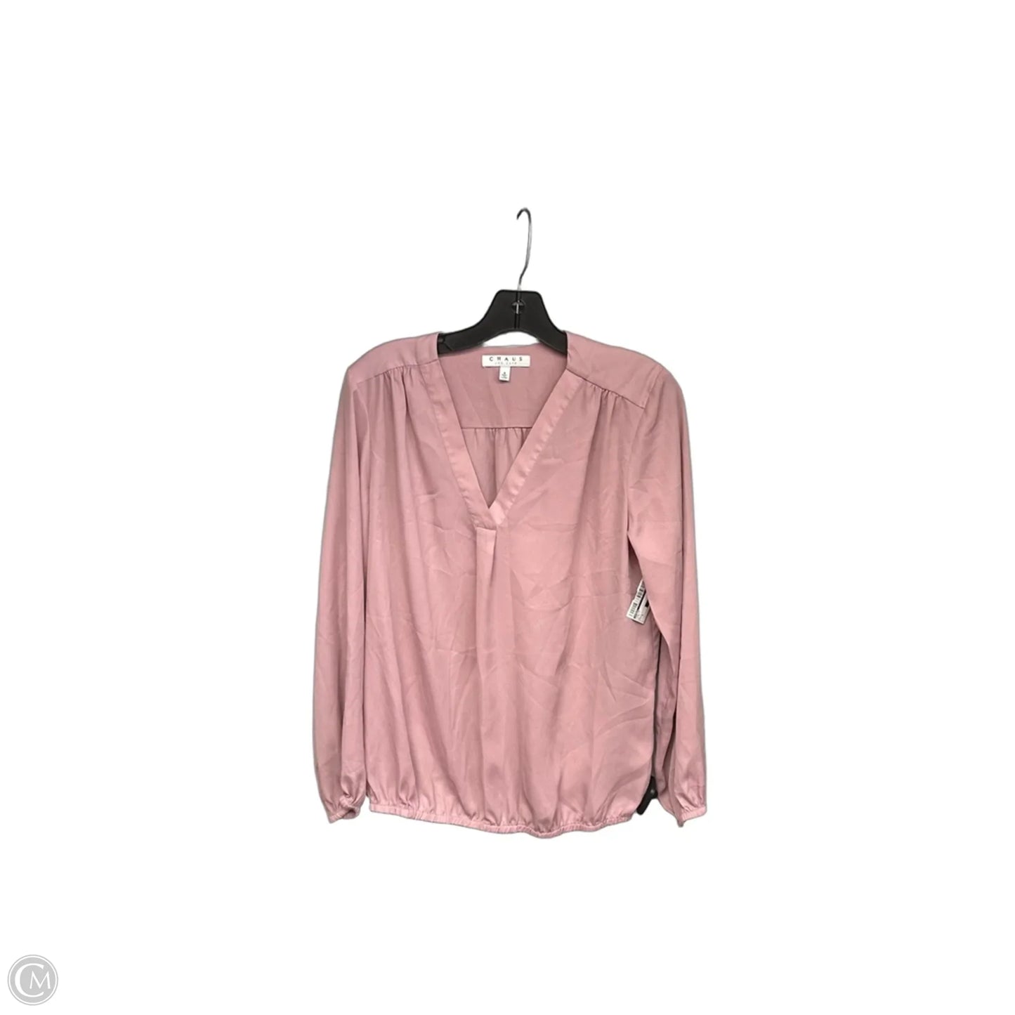 Top Long Sleeve By Chaus In Pink, Size: S