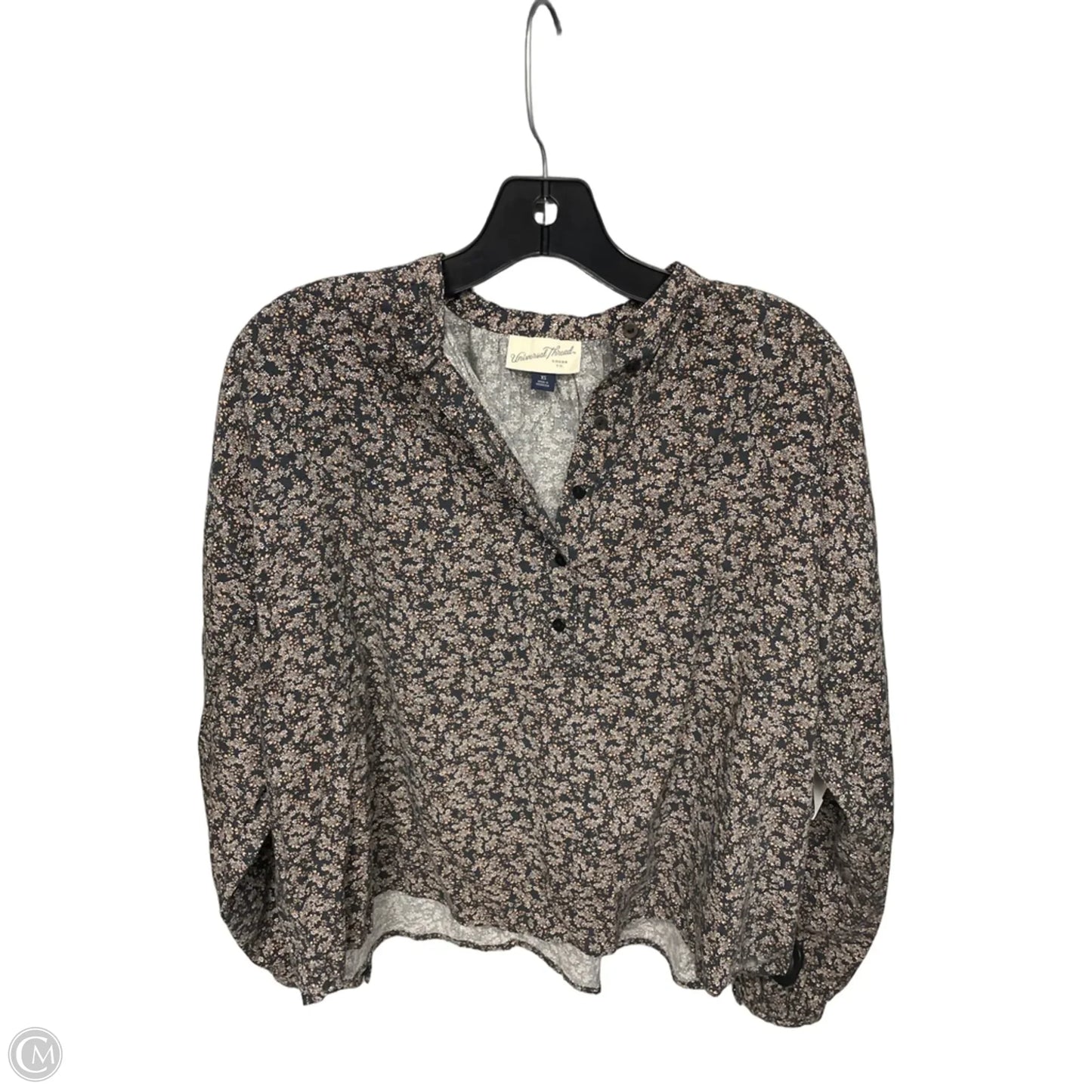 Top Long Sleeve By Universal Thread In Floral Print, Size: Xs