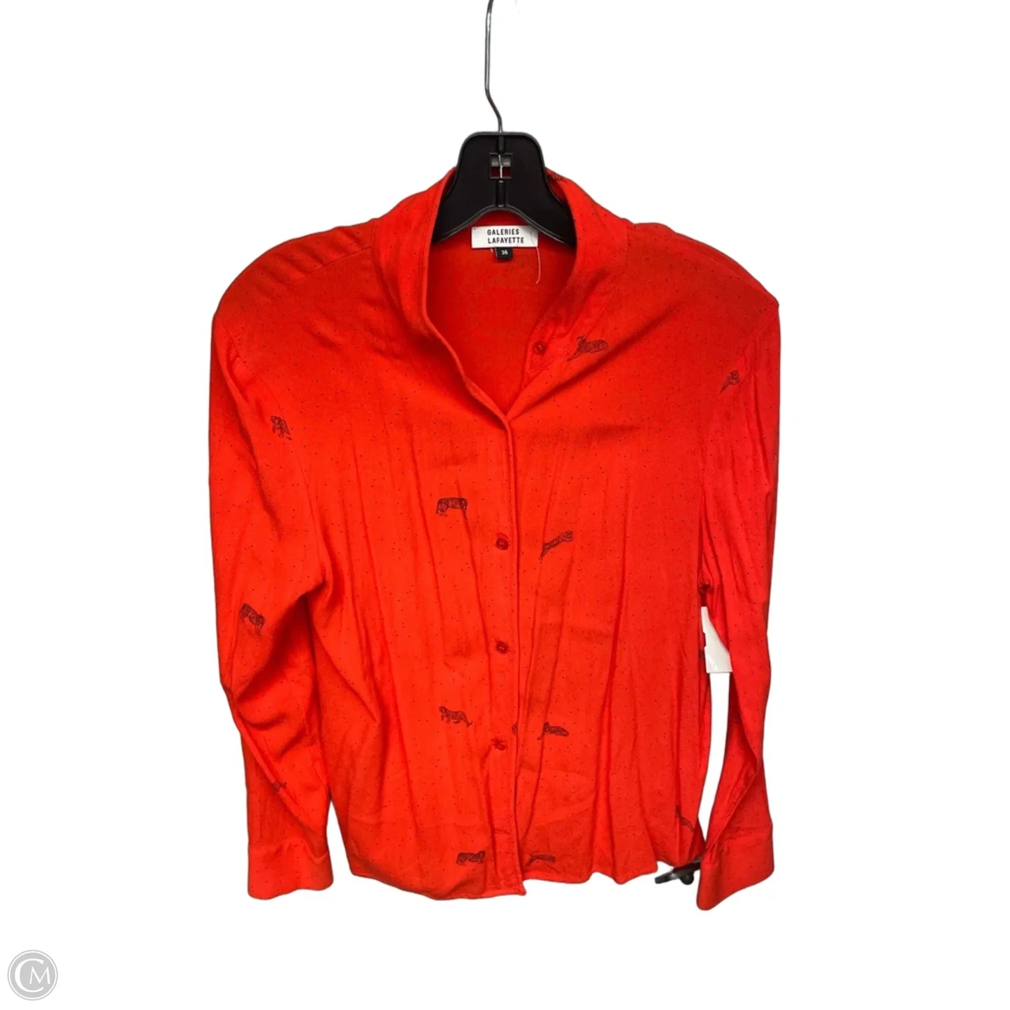 Top Long Sleeve By Clothes Mentor In Orange, Size: S