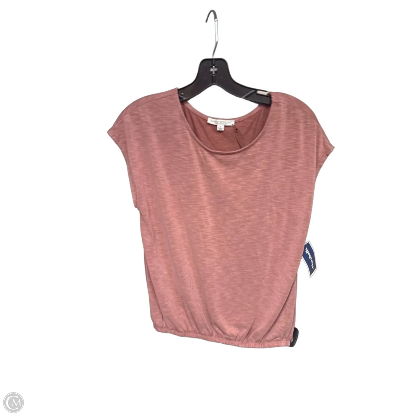 Top Short Sleeve By Green Envelope In Orange, Size: S