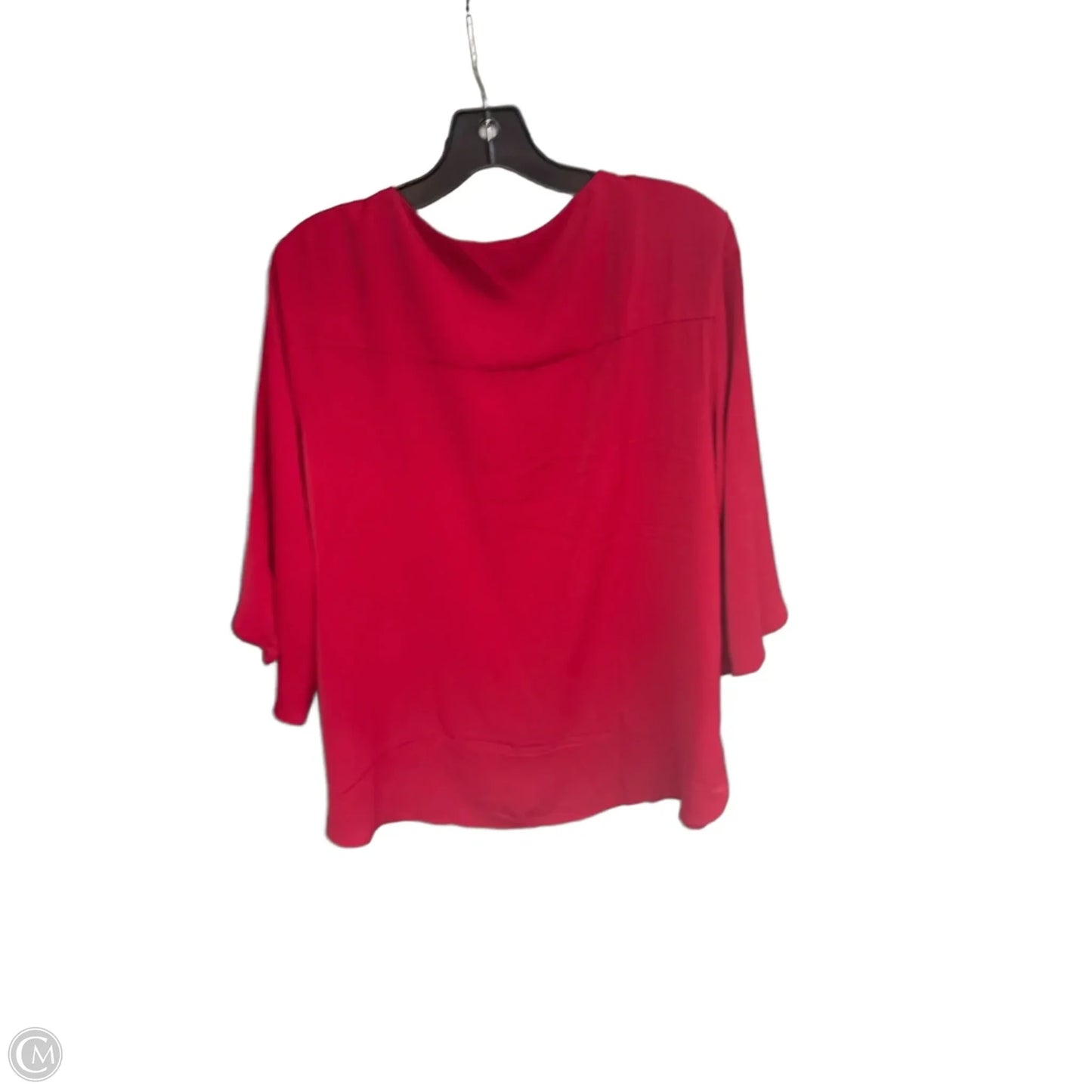 Top 3/4 Sleeve By Clothes Mentor In Red, Size: Xl