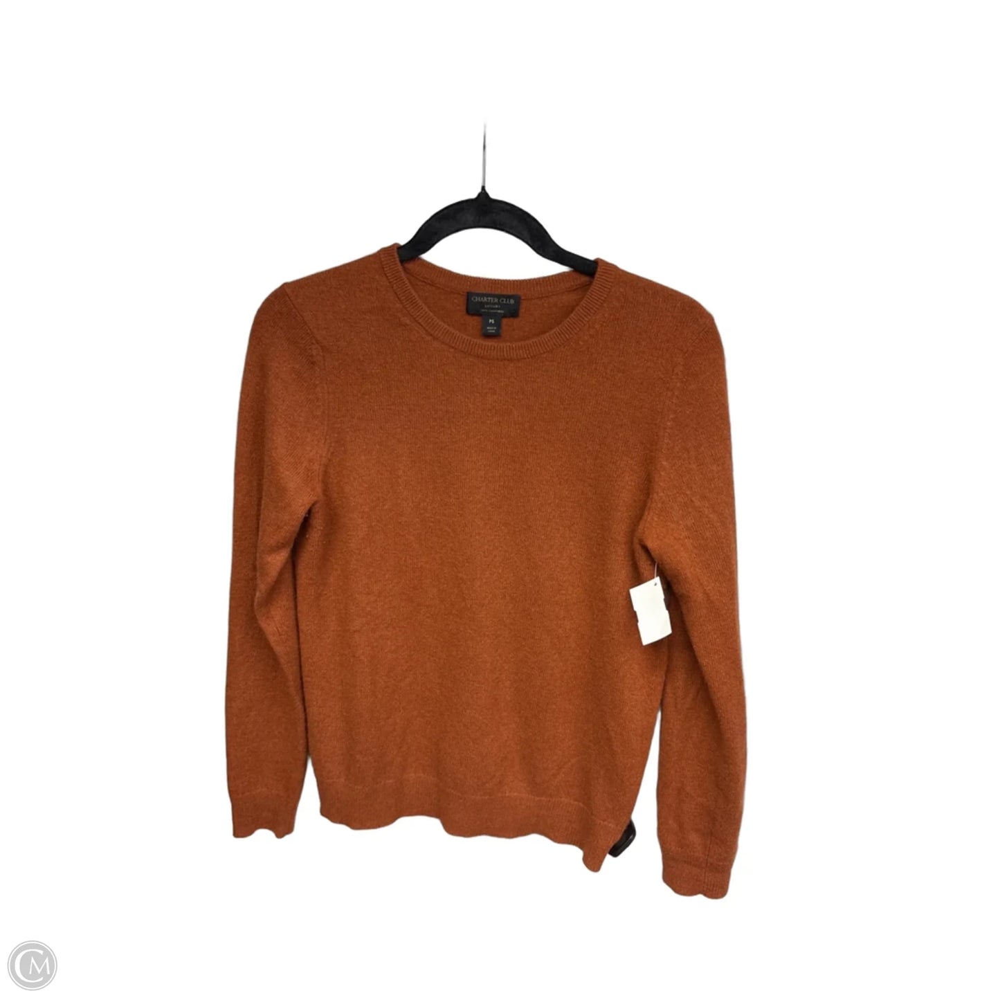 Sweater Cashmere By Charter Club In Orange, Size: Sp