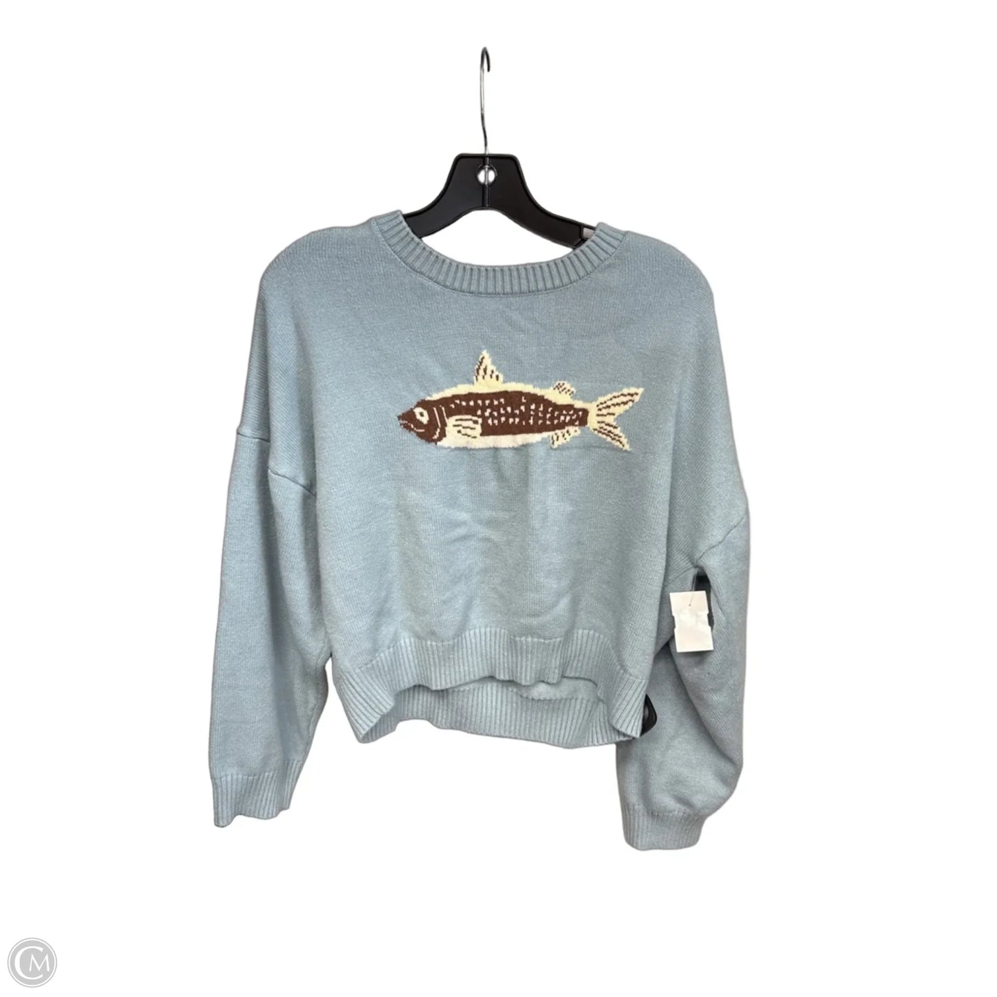Sweater By Originality In Blue & Brown, Size: Xl