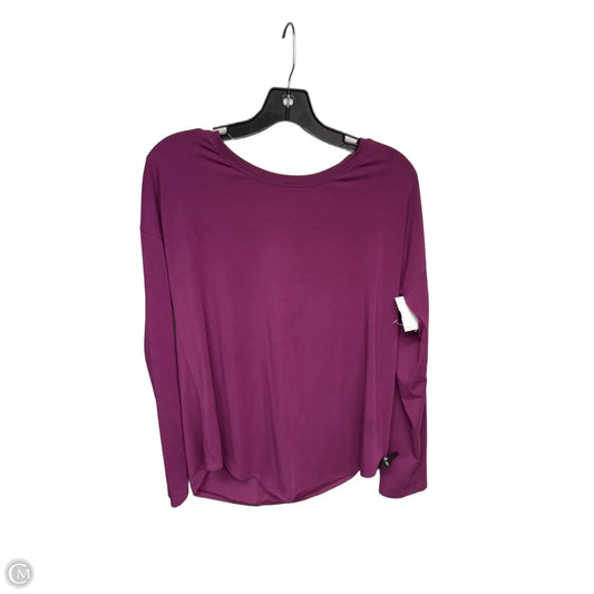 Athletic Top Long Sleeve Crewneck By Athleta In Purple, Size: S