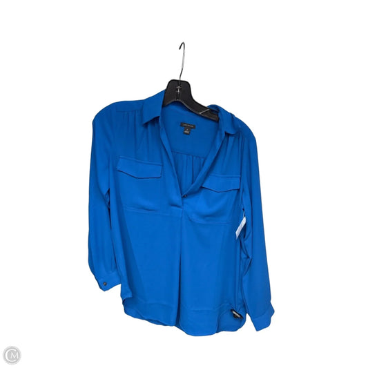 Top Long Sleeve By Ann Taylor In Blue, Size: Sp