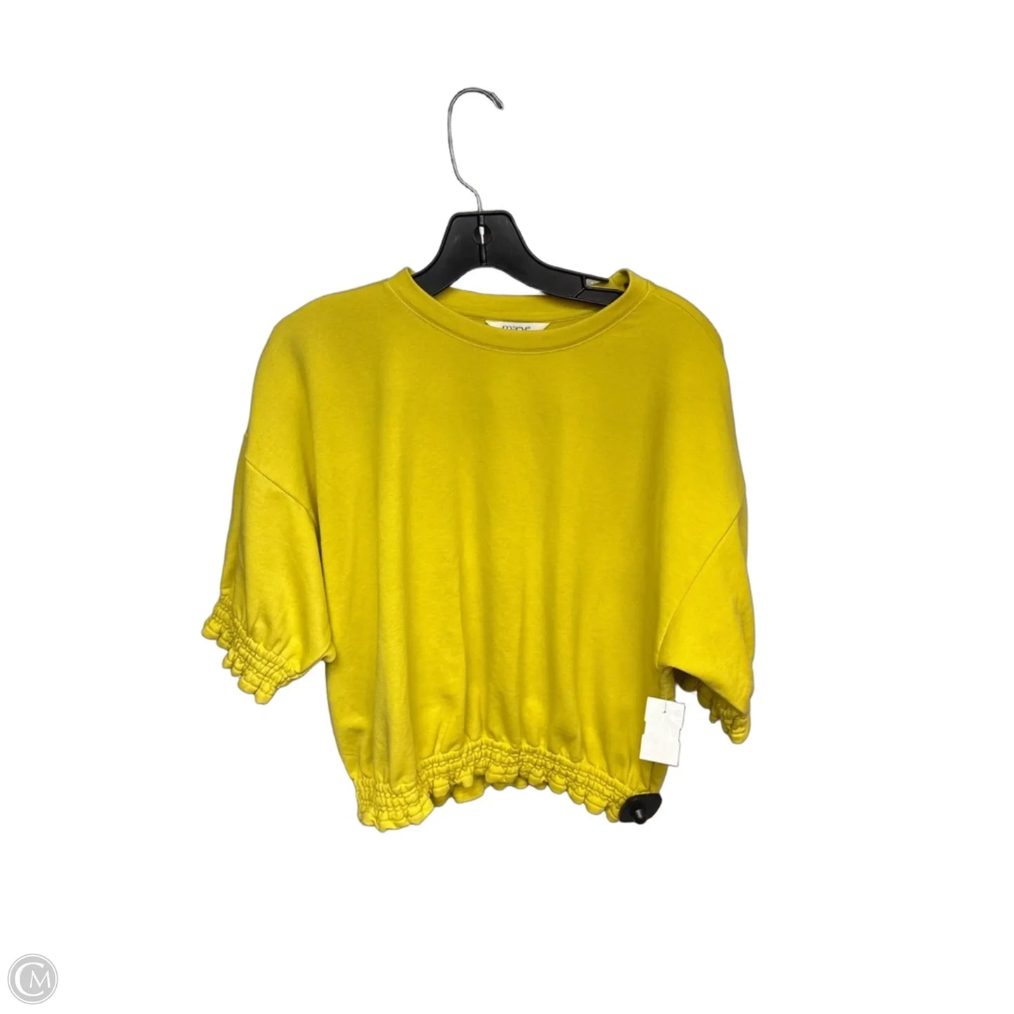 Top Short Sleeve By Maeve In Yellow, Size: S