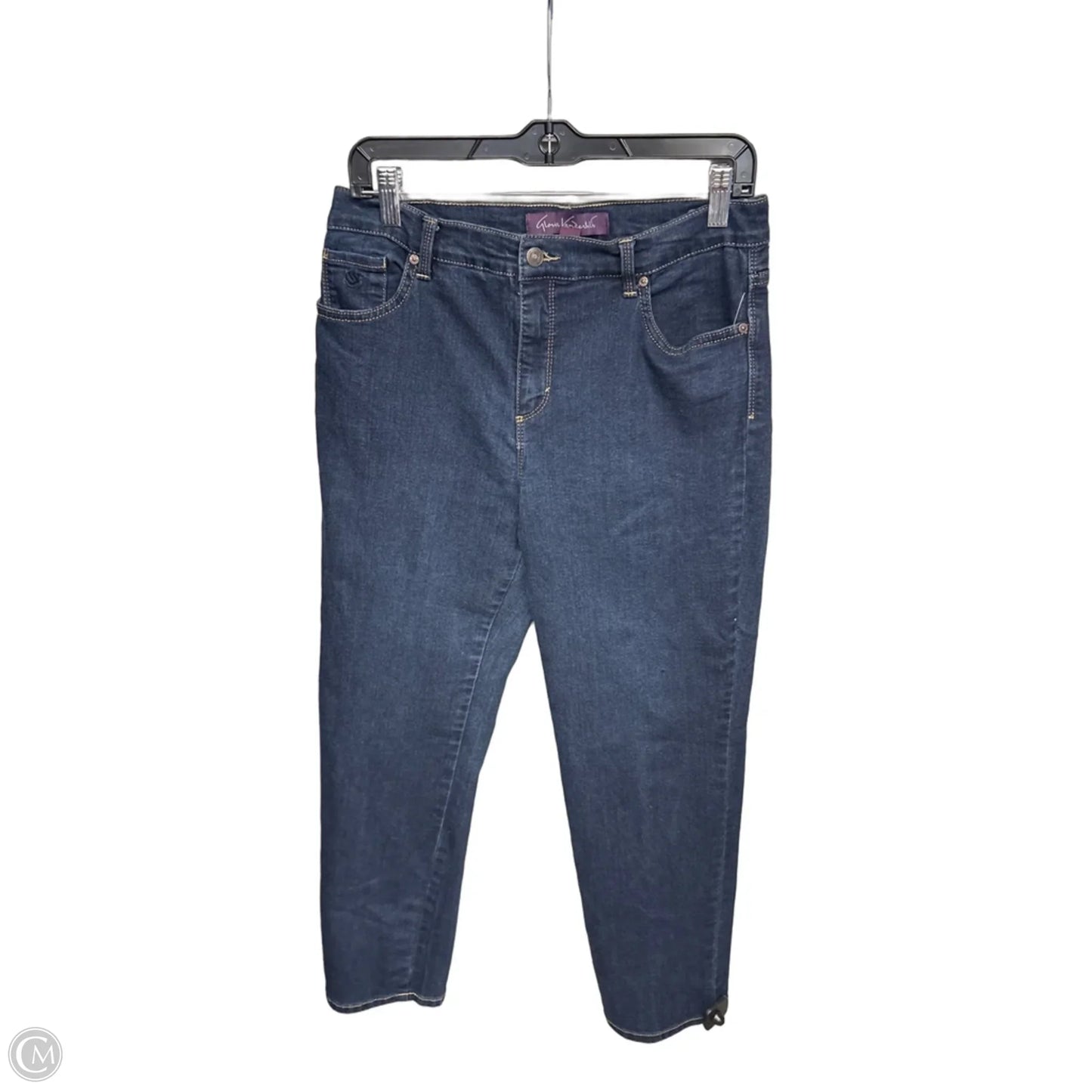 Jeans Straight By Gloria Vanderbilt In Blue Denim, Size: 12p