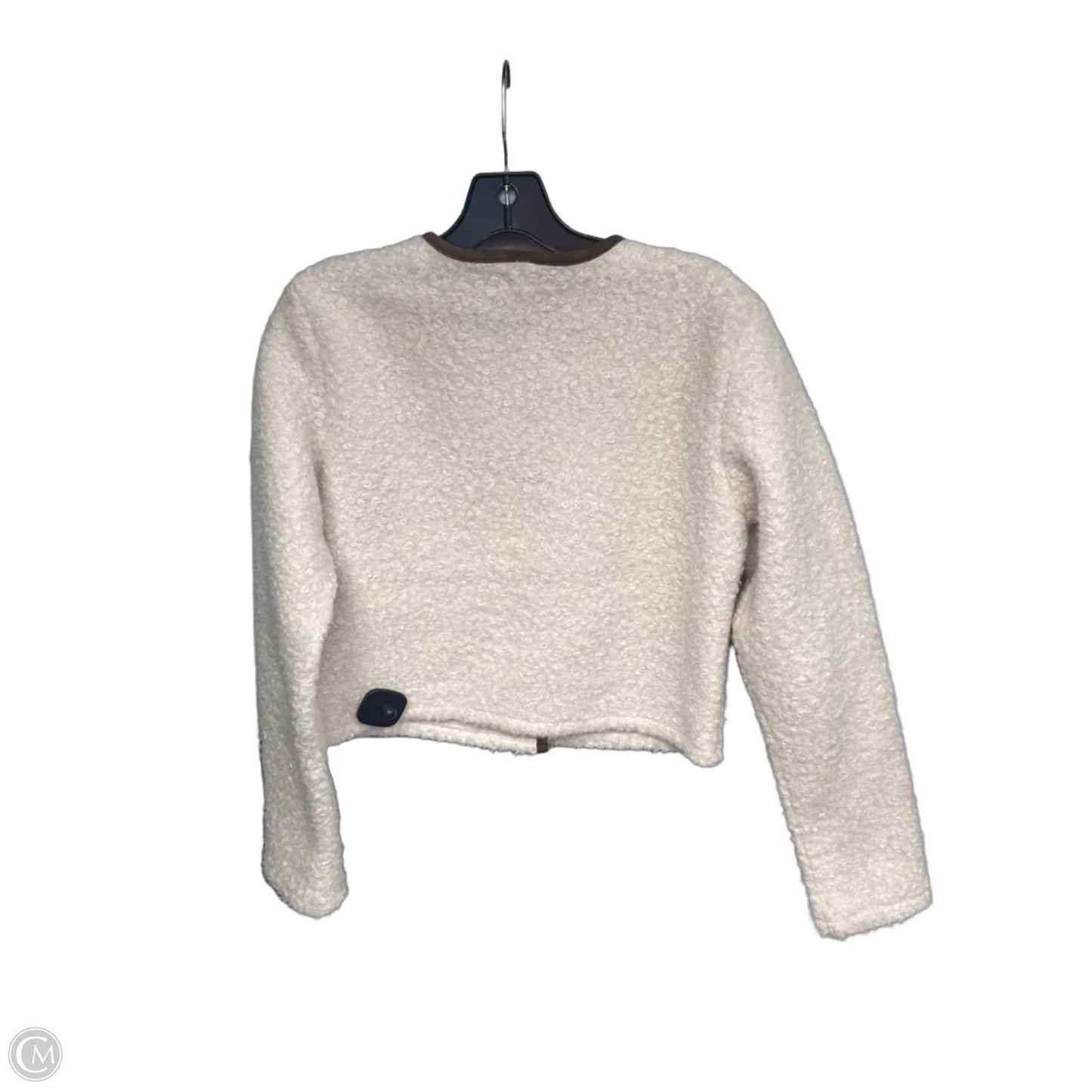 Jacket Faux Fur & Sherpa By Divided In Cream, Size: S