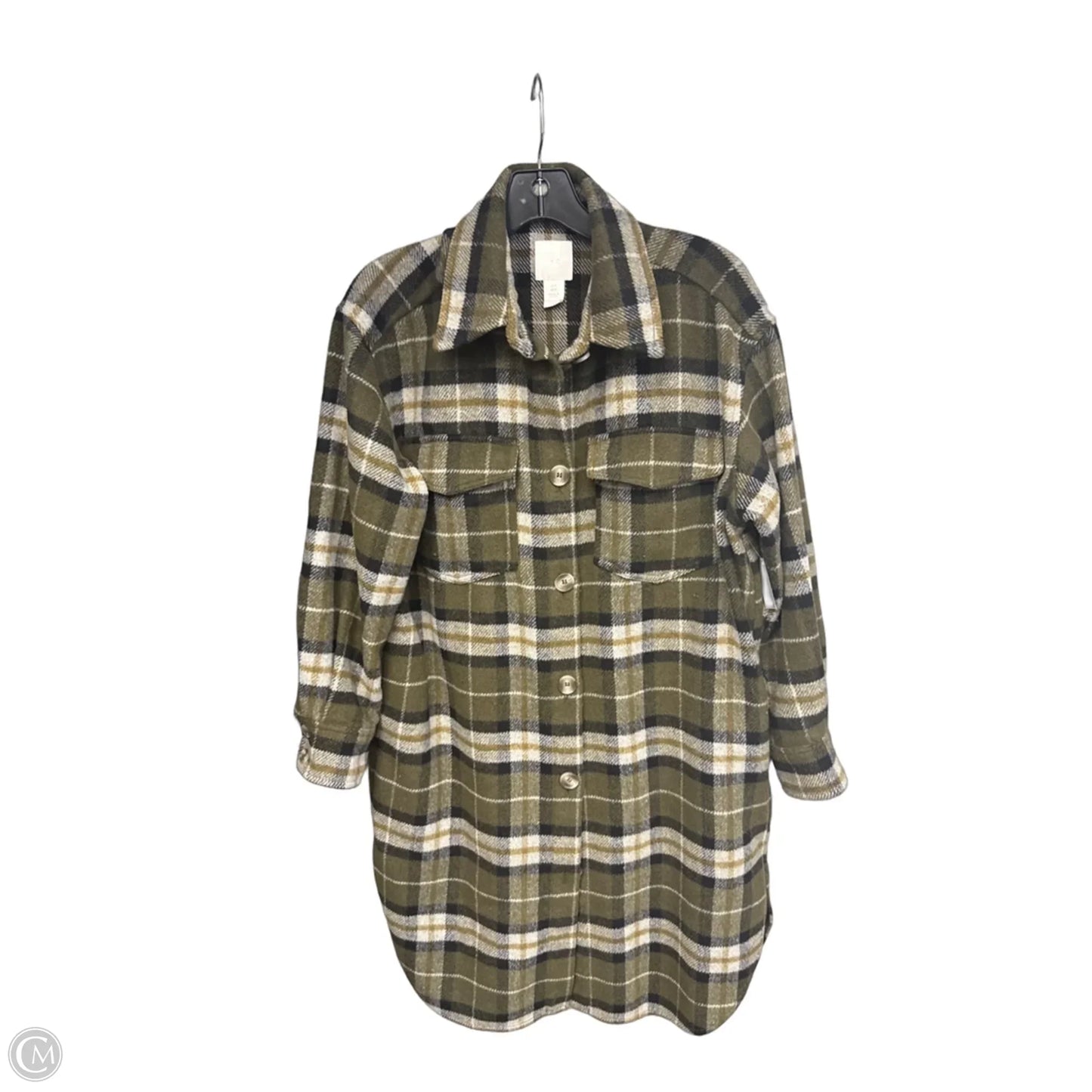 Jacket Other By H&m In Green & Grey, Size: S