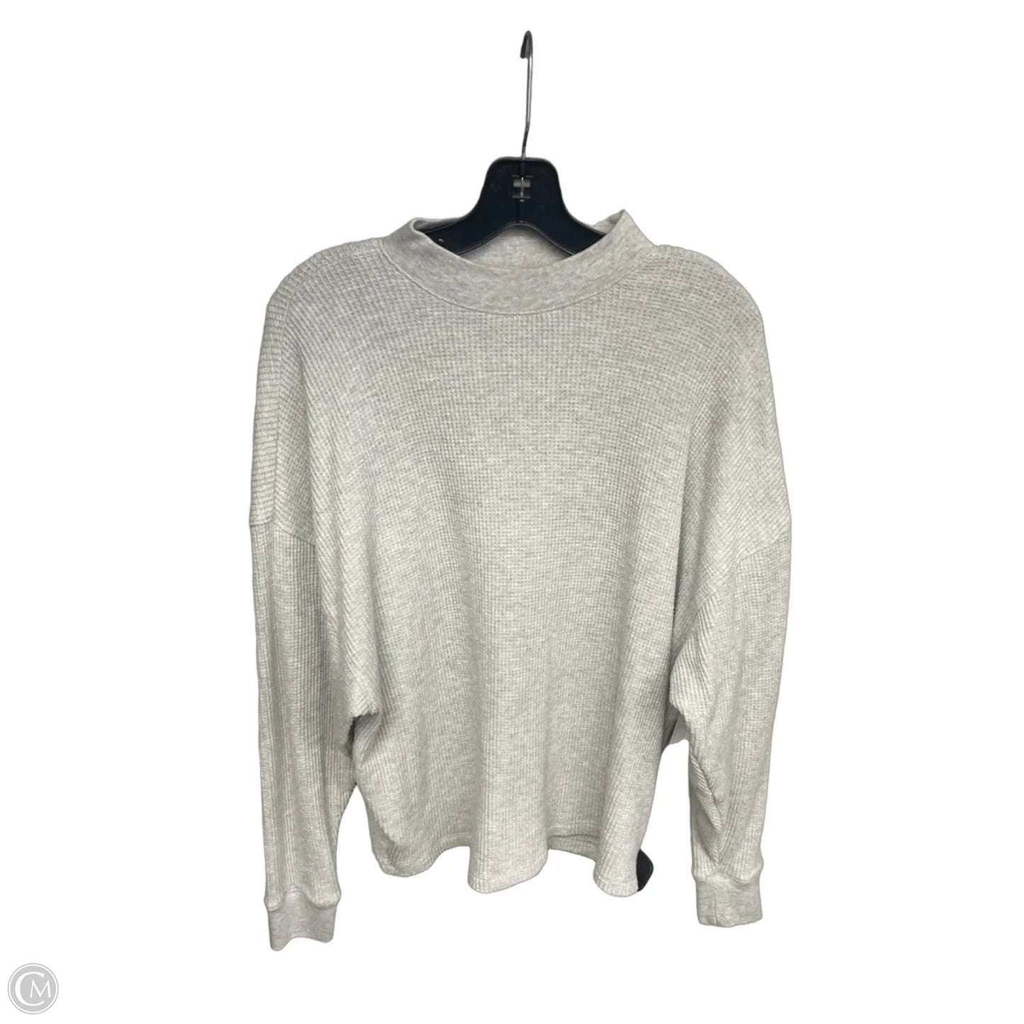 Top Long Sleeve By Abercrombie And Fitch In Grey, Size: S