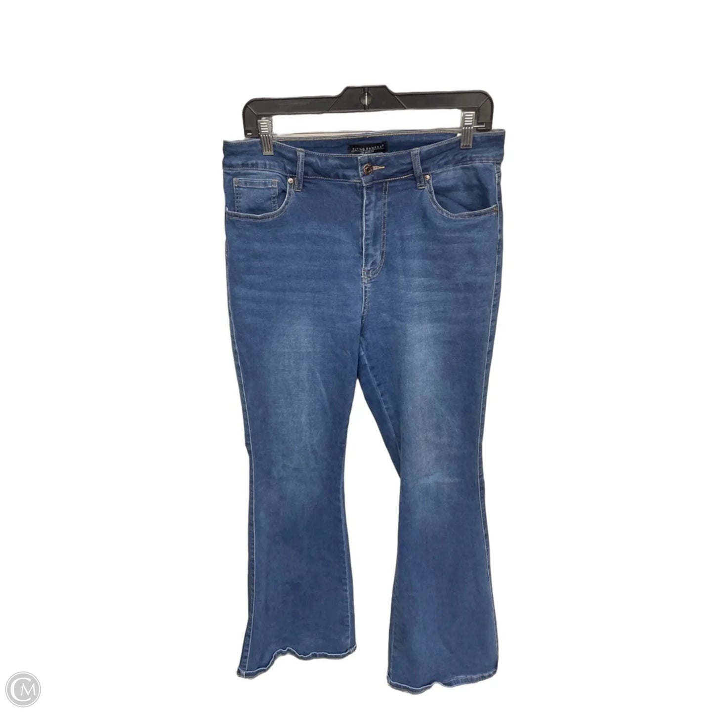 Jeans Boot Cut By Clothes Mentor In Blue Denim, Size: 12l