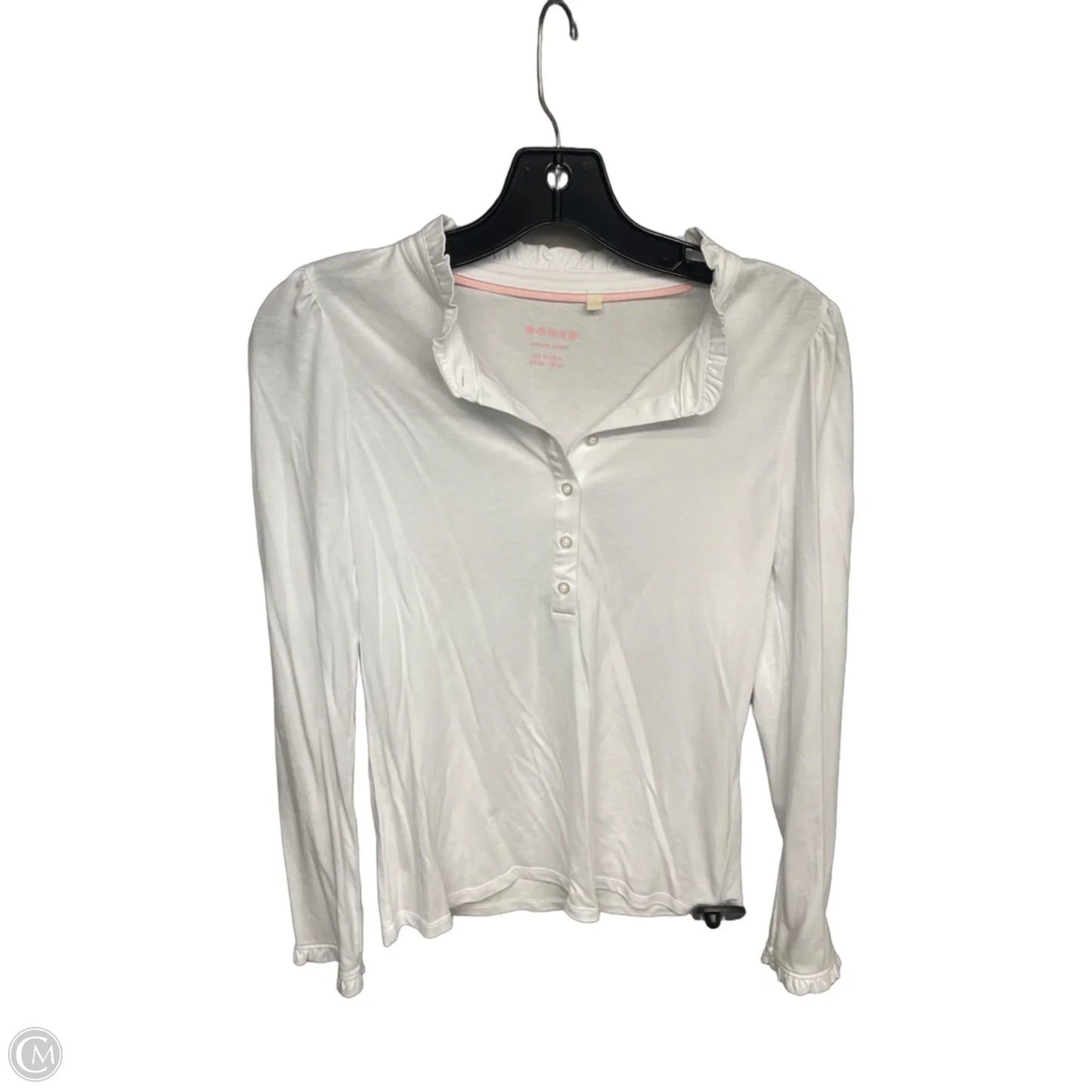 Top Long Sleeve Basic By Boden In White, Size: 4