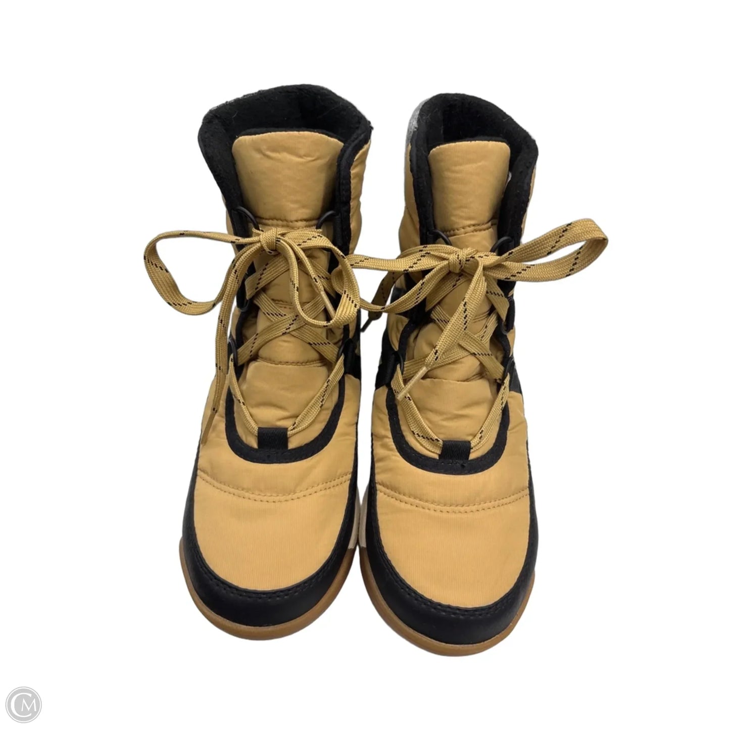 Boots Snow By Sorel In Black & Tan, Size: 7
