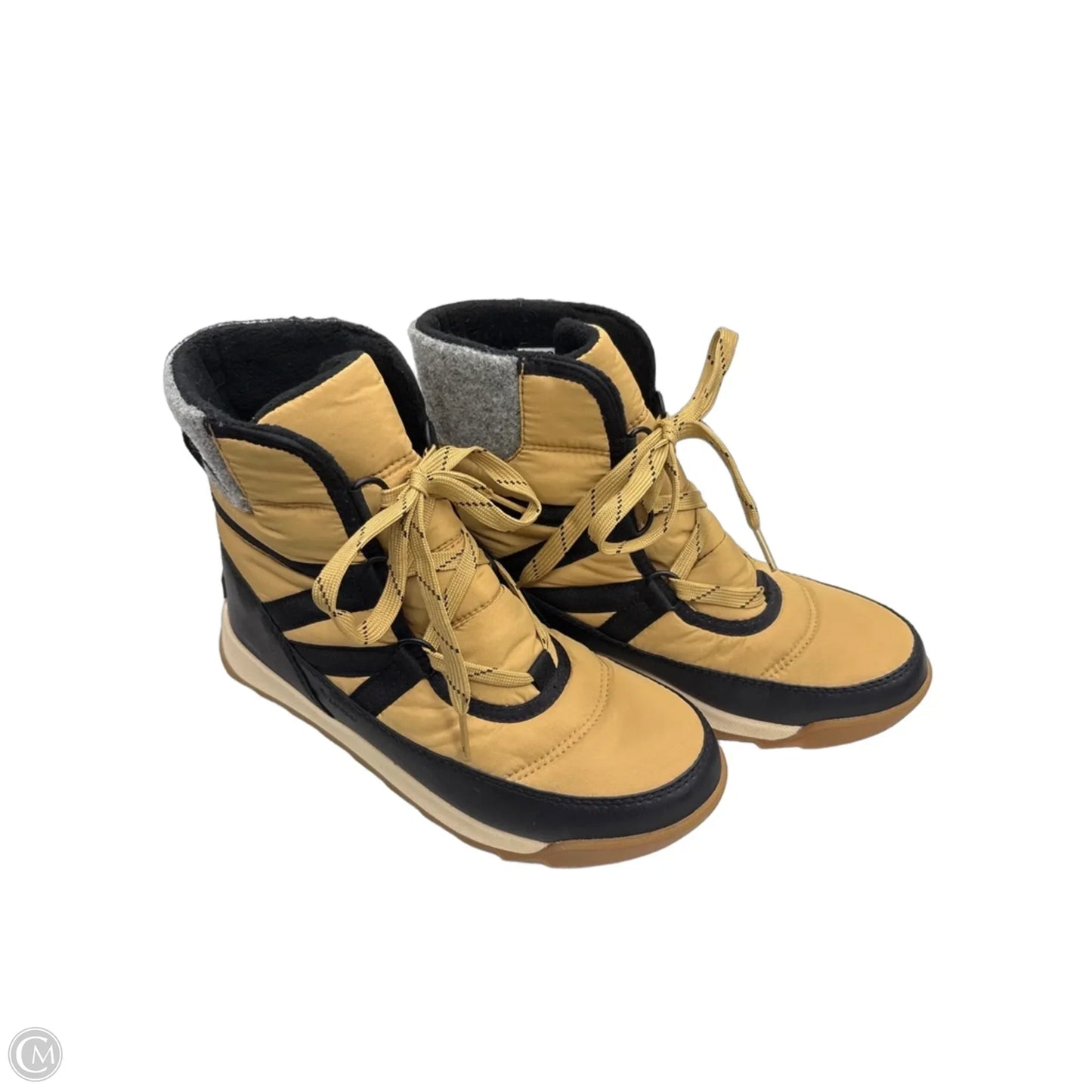 Boots Snow By Sorel In Black & Tan, Size: 7