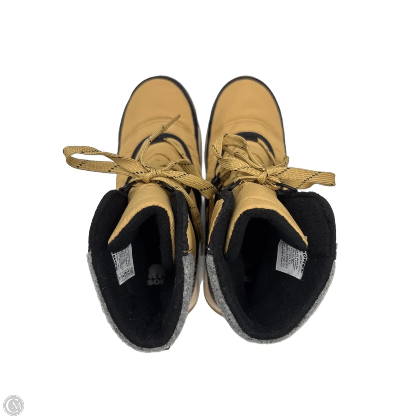 Boots Snow By Sorel In Black & Tan, Size: 7