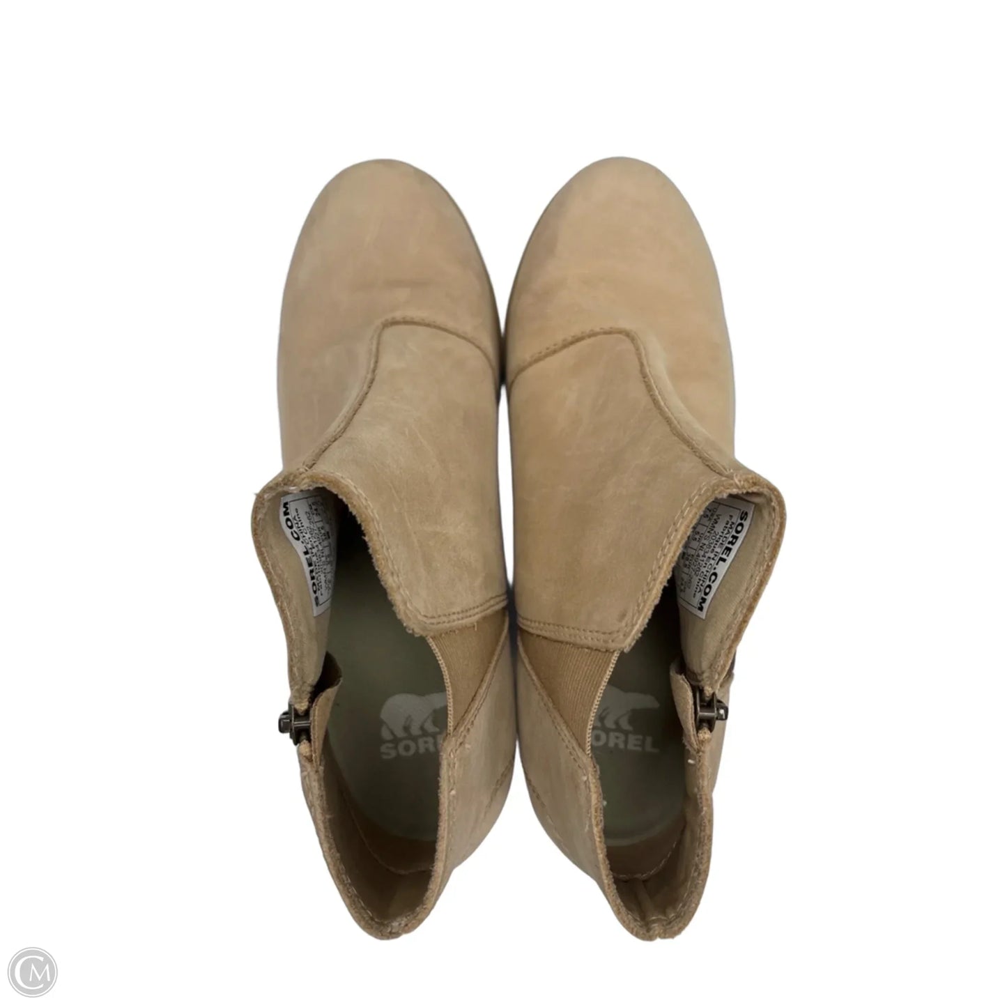 Shoes Heels Wedge By Sorel In Beige, Size: 7.5