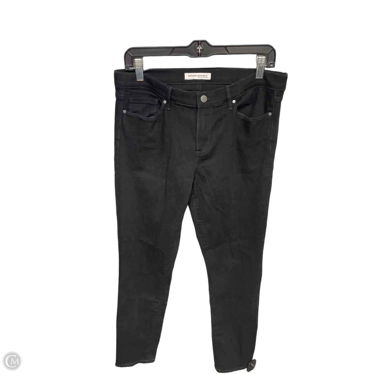 Jeans Skinny By Banana Republic In Black, Size: 12