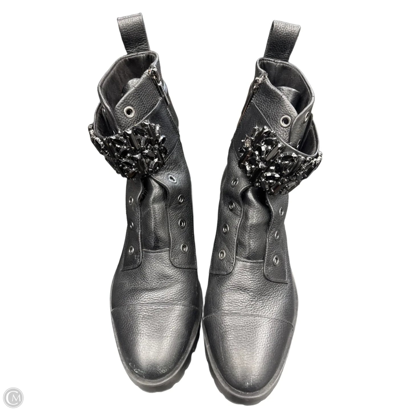 Boots Designer By Karl Lagerfeld In Black, Size: 8